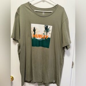 Hurley Palm Graphic Olive T-Shirt Men’s Size XXL